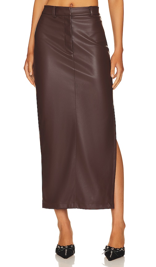 OW Collection Amara Skirt in Cappuccino