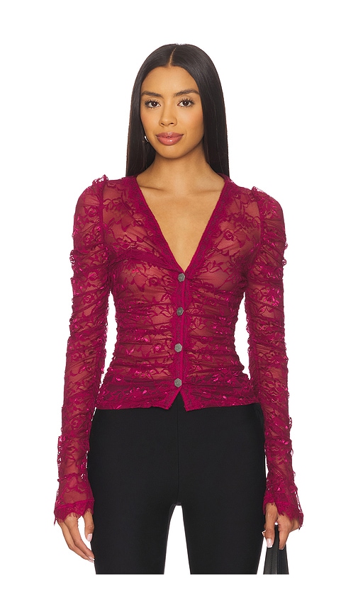 Audrey Top in Burgundy. - size M (also in S, XS) - OW Collection - Modalova