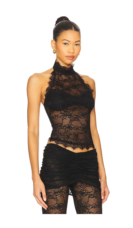 Ow Collection Selah Lace Top In Black