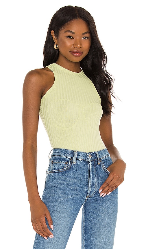 OW Collection Callie Stitch Tank Top in Green | REVOLVE