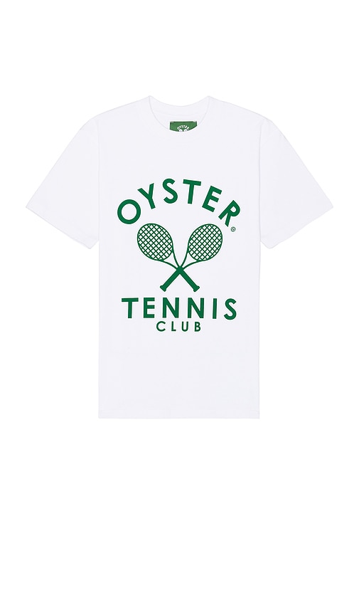 Shop Oyster Tennis Club Members T-shirt In 白色