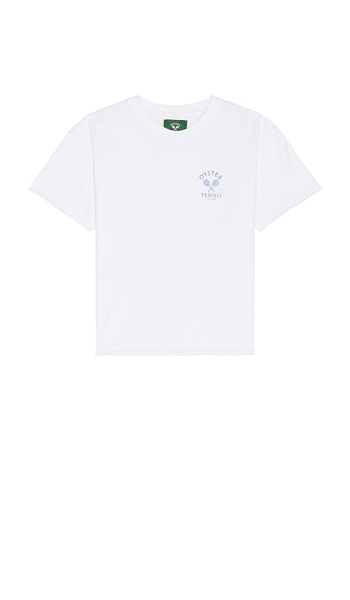 Oyster Court Raw Edge T-shirt In White
