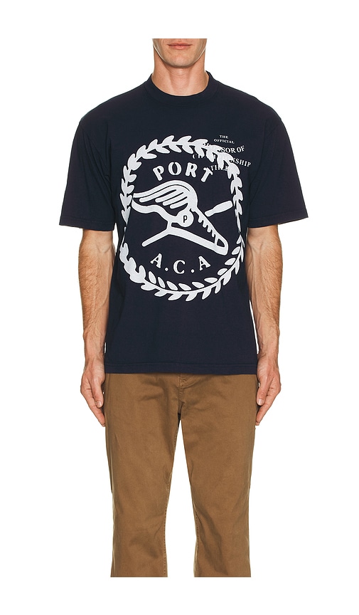  Port A.c.a Shirt In Blue. Größe M. Also In L. 