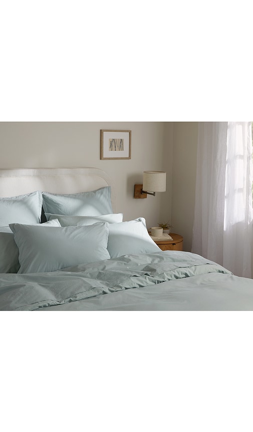 Parachute Percale Sham Set In Blue. Size Standard. Also In . 