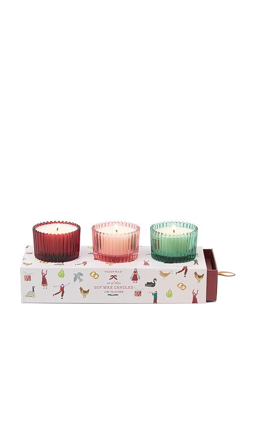 Paddywax Twelve Days Of Christmas Candles Set Of 3