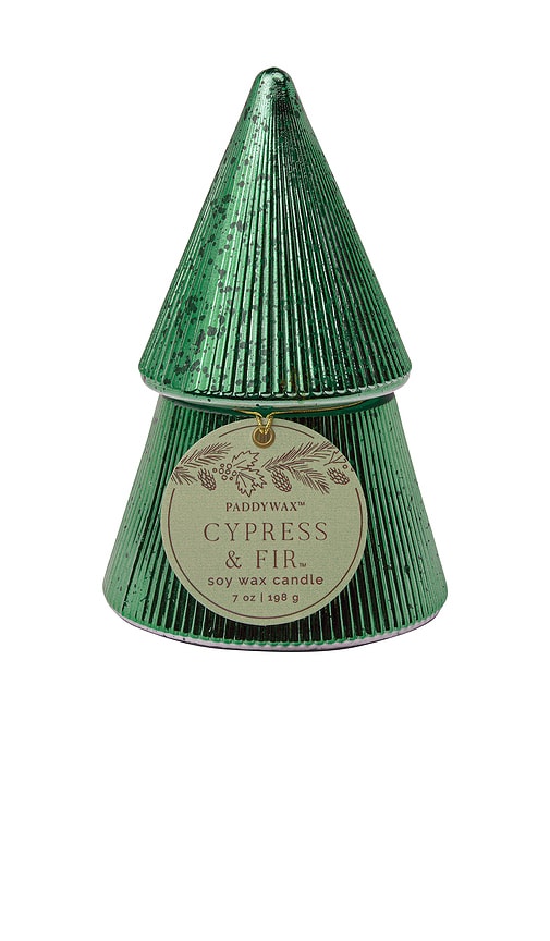Paddywax Cypress & Fir 7oz Green Candle