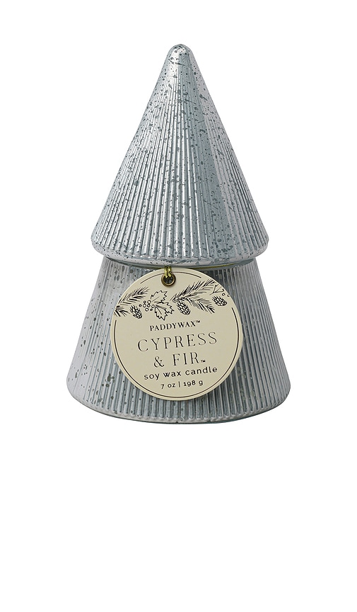 Paddywax Cypress & Fir 7oz Silver Candle