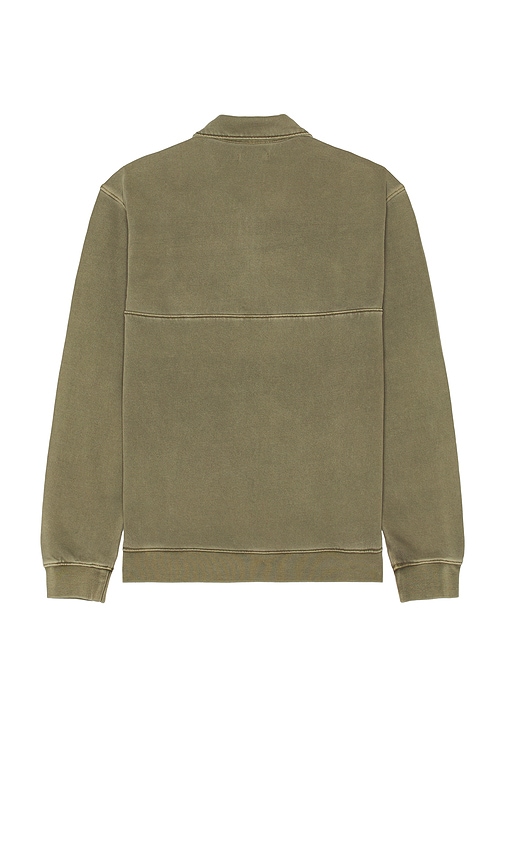 Shop Paige Davion Quarter Zip Pullover In Olive