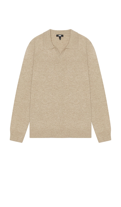 Shop Paige Dunlap Polo Sweater In Cream