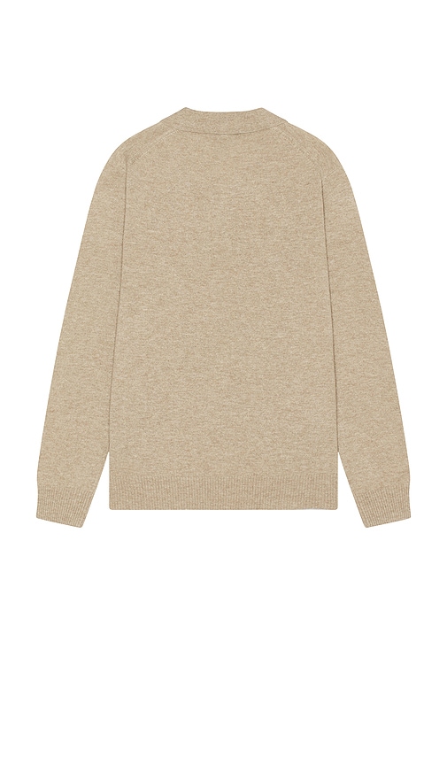 Shop Paige Dunlap Polo Sweater In Cream