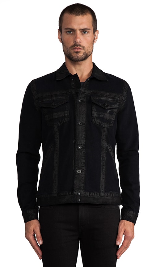 paige black denim jacket