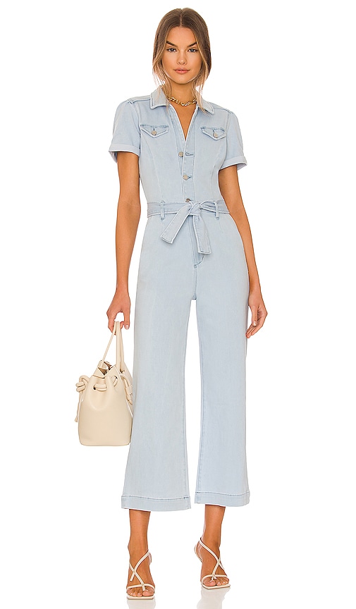 PAIGE Anessa Puff Sleeve Jumpsuit in 