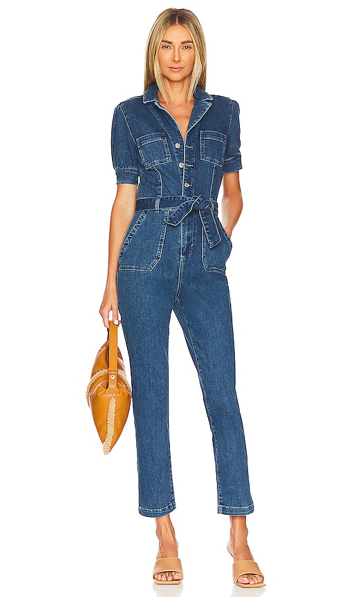 PAIGE Mayslie Straight Ankle Jumpsuit in Janelle | REVOLVE