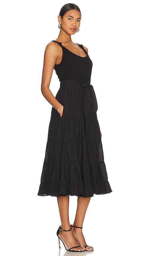 Shop Paige Samosa Dress In Black