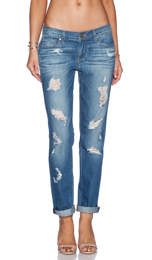 PAIGE Jimmy Jimmy Skinny in Delilah Destructed | REVOLVE