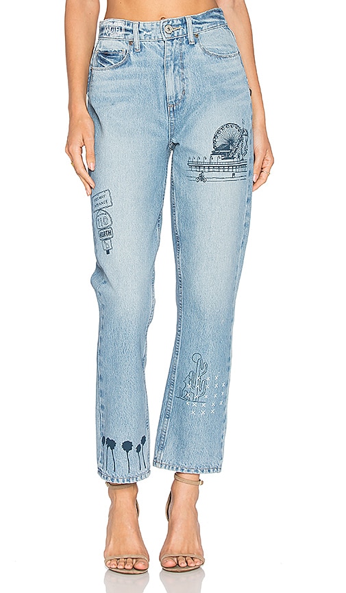 paige high rise sarah straight jeans