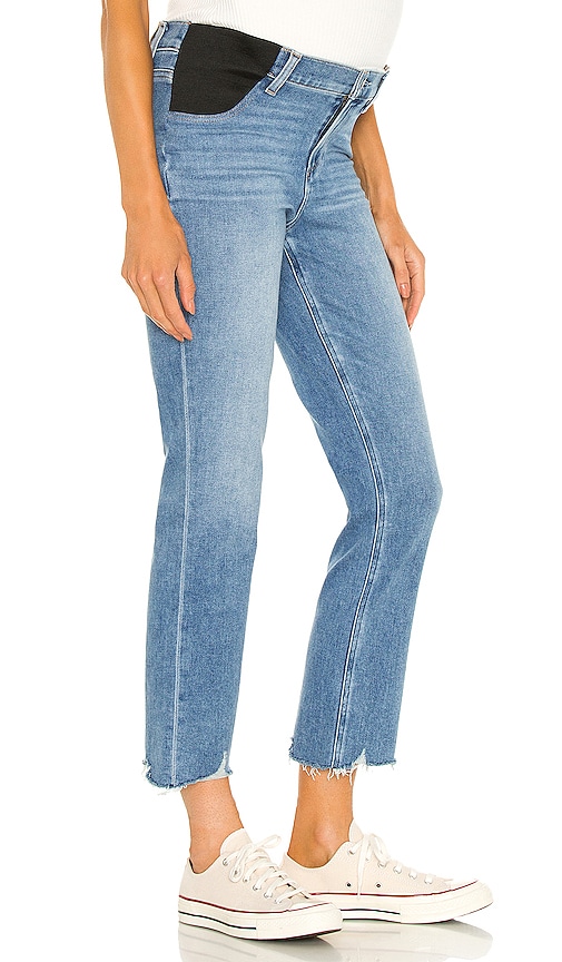 Paige Cindy Maternity Jean With Elastic Waistband In Blue | ModeSens