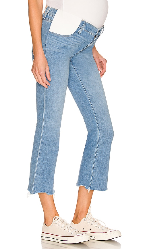 Paige Vintage Colette High Rise Crop Flare Jeans - Wannabe Distressed In Blue