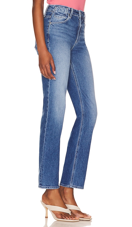 Paige Stella Straight Jeans In Volar Distressed