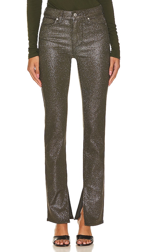 Paige Constance Skinny In Metallic Silver