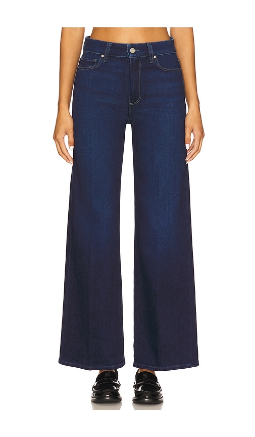 Paige Anessa Wide-leg Jeans In Gold