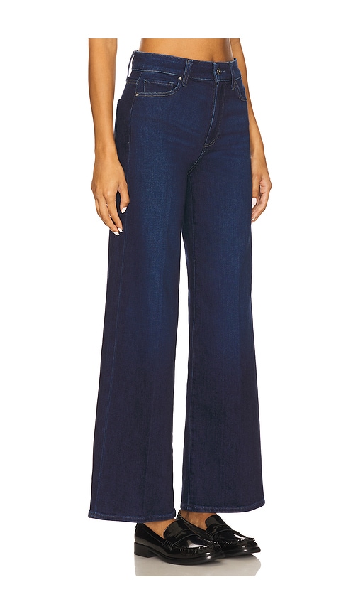 Paige Anessa Wide-leg Jeans In Gold