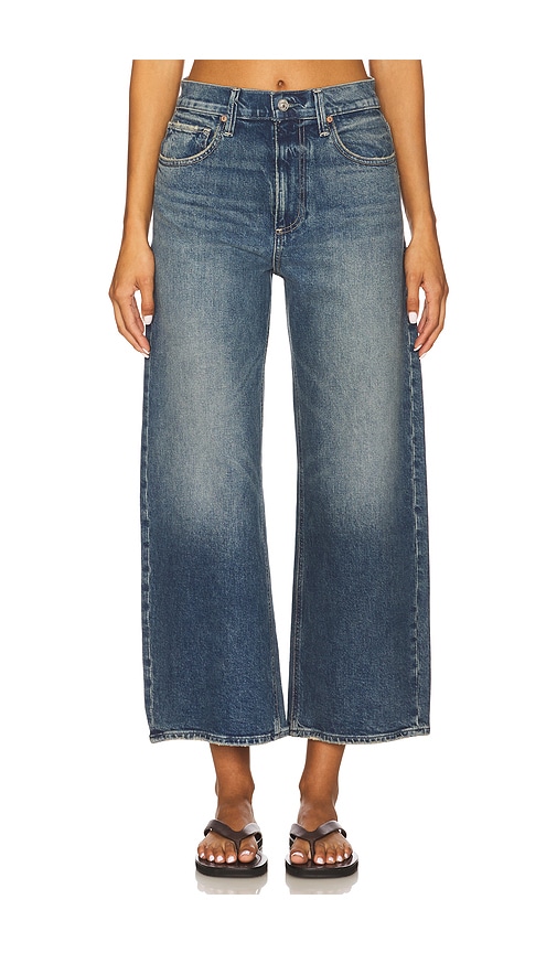 Paige Arellia Ankle Barrel Leg Jeans In Blue