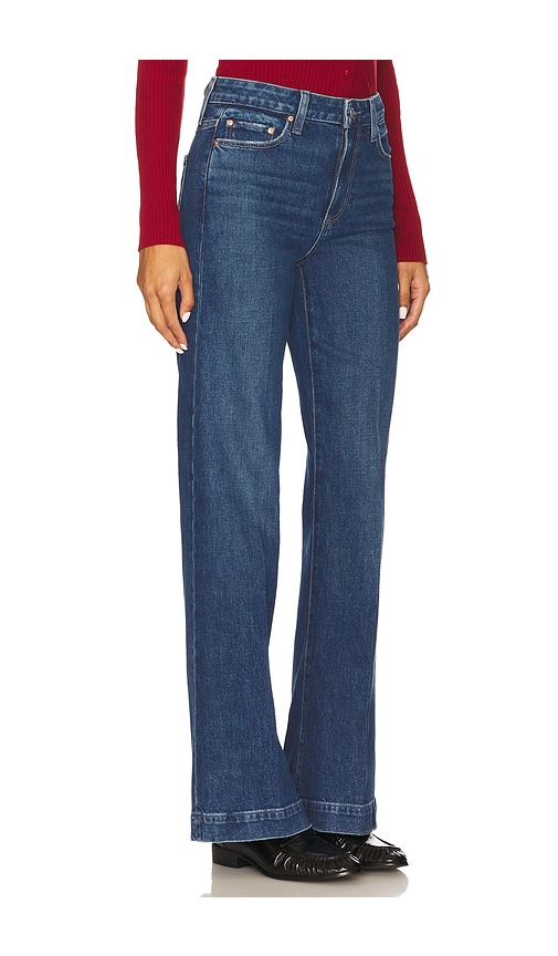 Paige Leenah Wide Leg Jeans In Blue