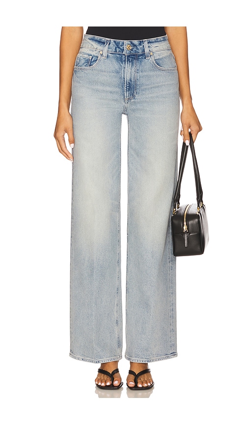 Paige Sasha Wide Leg Jeans In Blue