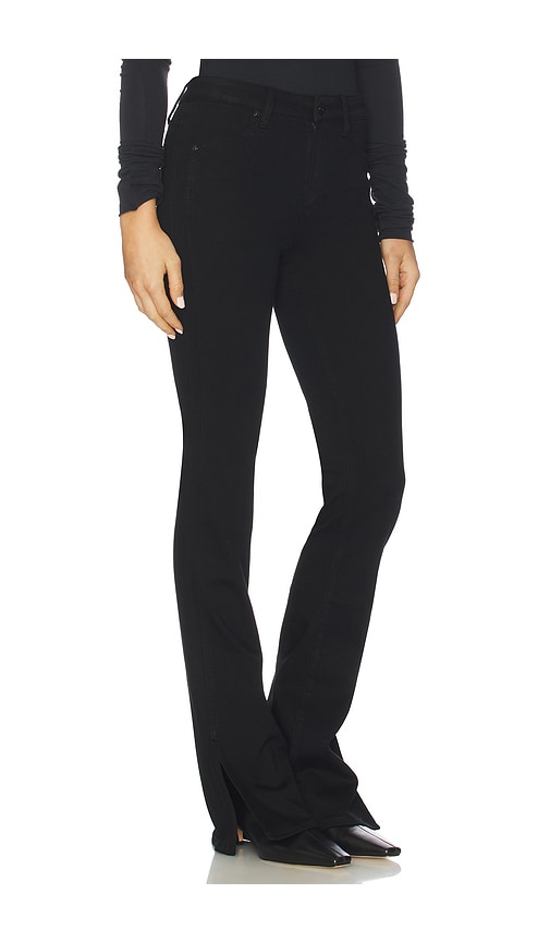 Paige High Rise Laurel Canyon Bootcut Jeans In Black