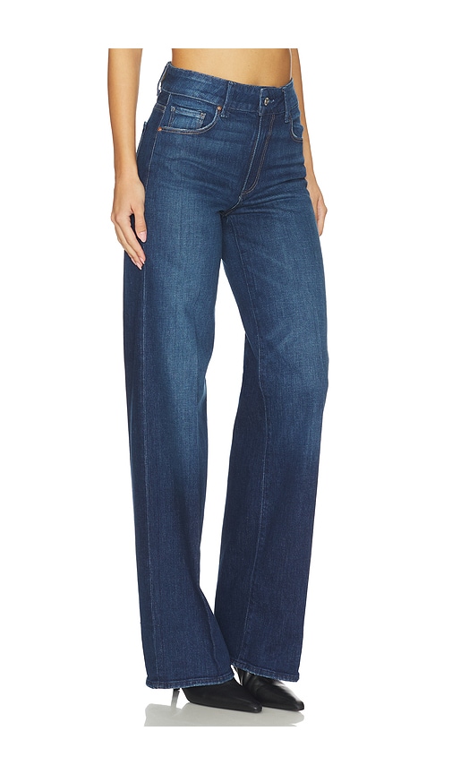 Paige Sasha Wide Leg Jeans In Blue