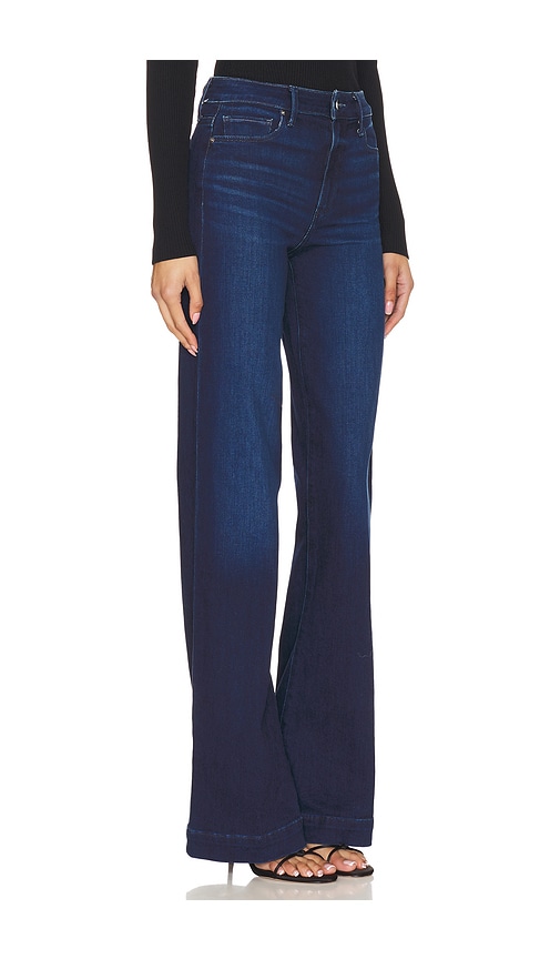PAIGE Leena Petite Wide Leg Jeans in Blue. - size 23P (also in 24P, 26P, 27P, 28P, 31P, 32P, 33P)