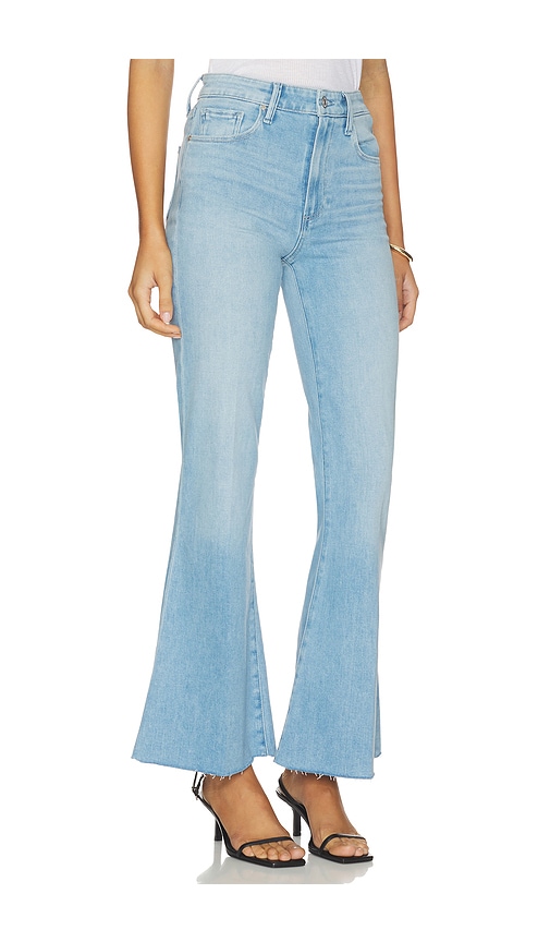  Paige Marlow Skimmer Undone Hem Seamed Belt Loops Flare Jeans En Blue. Taille 25. Also En 28, 29, 30, 32, 33, 34. 
