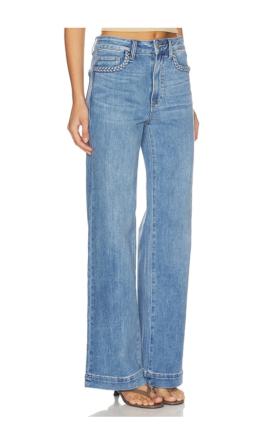  Paige Jean Avec Bords De Poches Tressées Anessa En Blue. Taille 24. Also En 25, 26, 27, 28, 29, 30, 31, 32, 33, 34. 