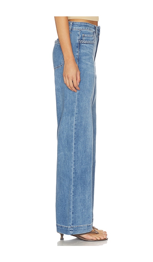  Paige Anessa Braided Pocket Edge Jeans In Blue. Größe 23. Also In 24, 25, 26, 27, 28, 29, 30, 31, 32, 33, 34. 
