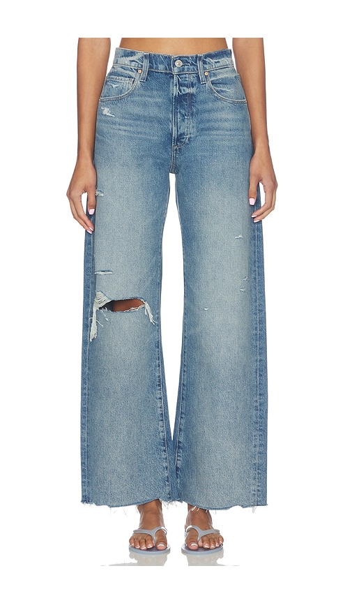 PAIGE Arellia Skimmer Covered Button Fly Jeans