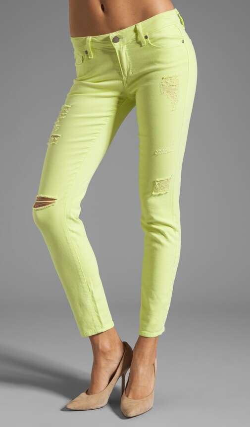 Denim Destructed Skyline Ankle Peg