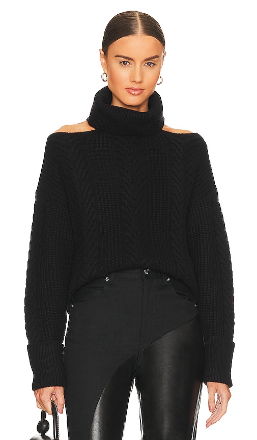 PAIGE Lorilee Sweater in Black | REVOLVE