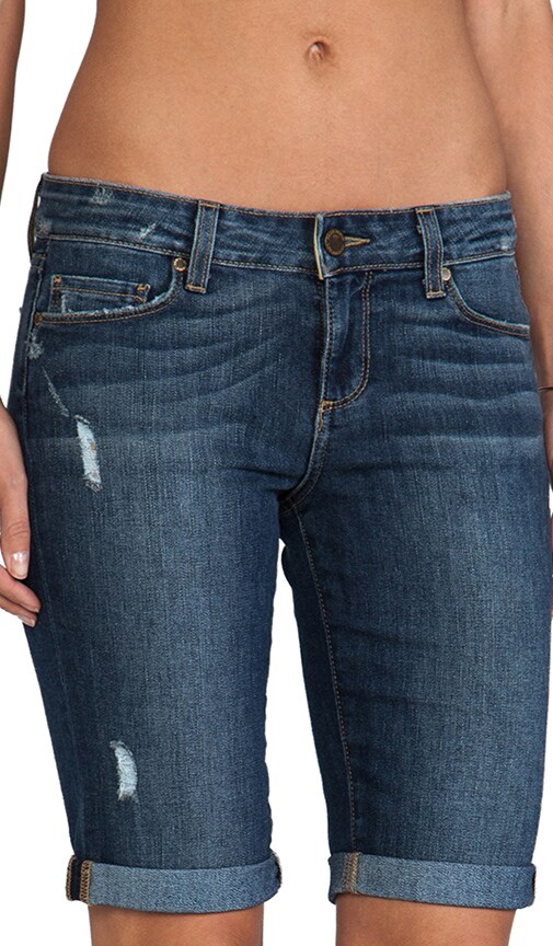 paige jax knee shorts