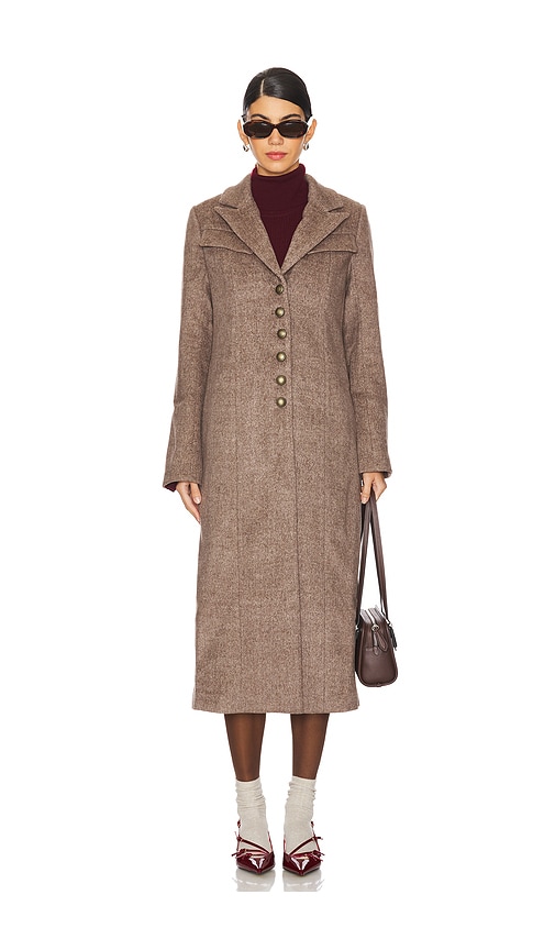 Paige Lucrezia Coat In Rye Brown Multi