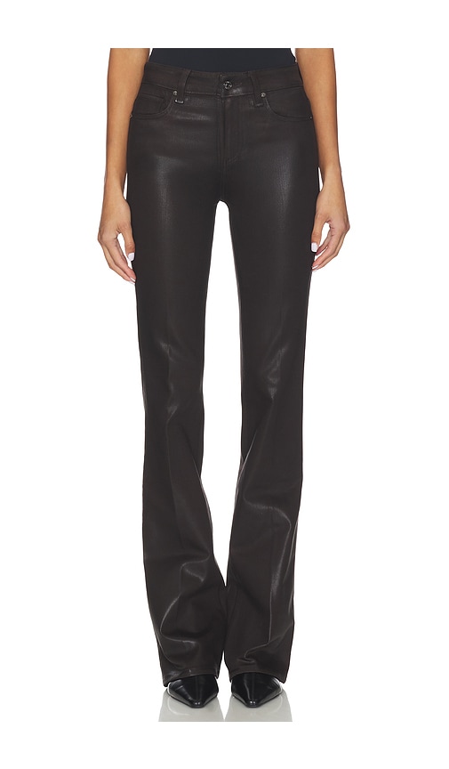 Paige High Rise Laurel Canyon Bootcut Jeans In Black