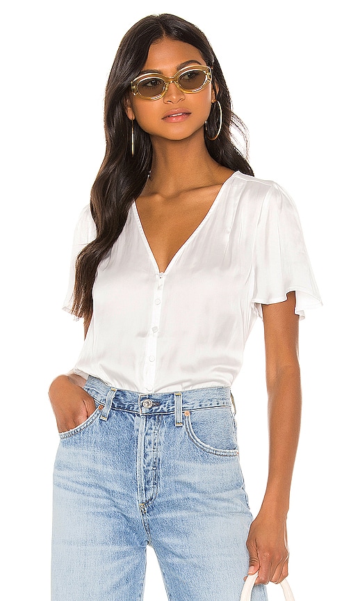 PAIGE Kelly Top in White | REVOLVE