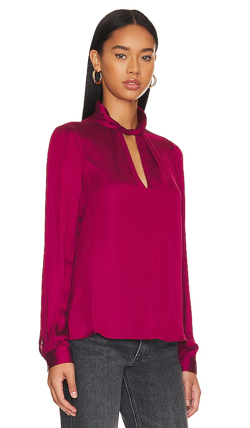 Shop Paige Ceres Top In Mulberry