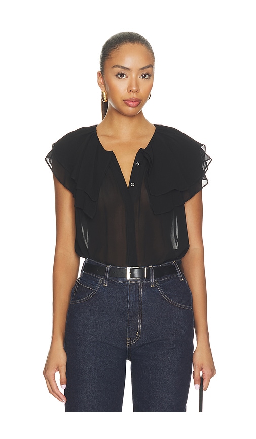 PAIGE Lucia Blouse in Black. - size L (also in M, S, XL, XS, XXS)