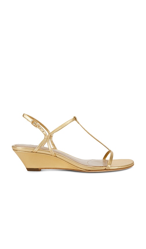Paige Daryn Wedge Sandal In Gold
