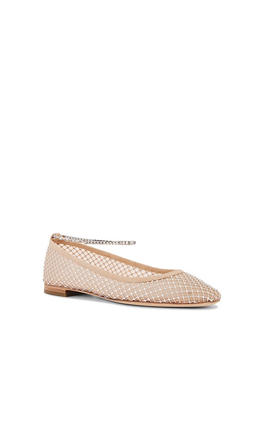 PAIGE JANINE FLAT WITH RHINESTONES
