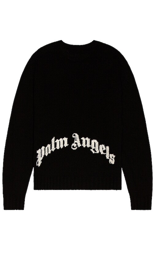 Palm Angels Rec Logo Sweater in Black & White