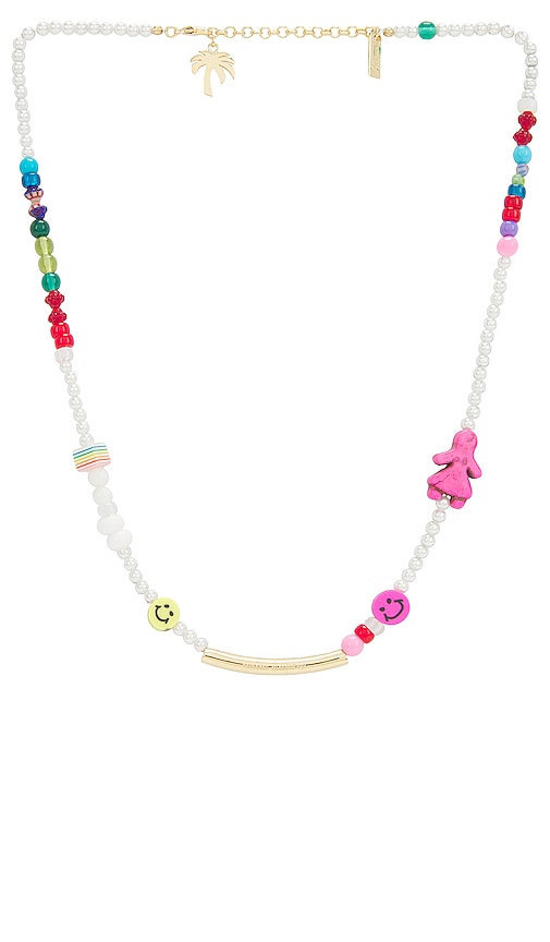 Palm Angels Logo Beaded Necklace in Multi
