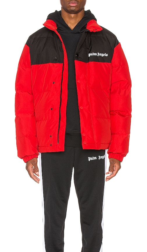 palm angels red track jacket