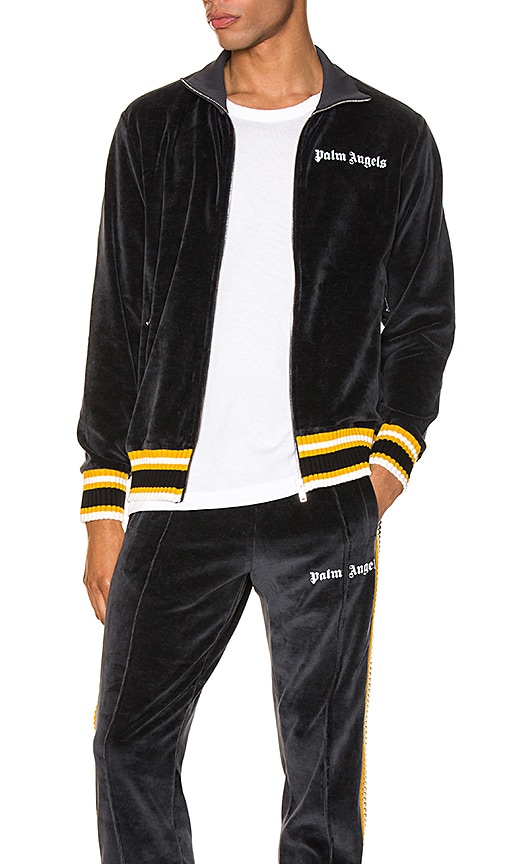 palm angels black track jacket